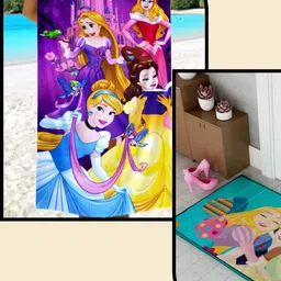 Athom Living Multicoloured & Multicoloured 2 Printed Cotton 350 GSM Bath Towel-picture-17