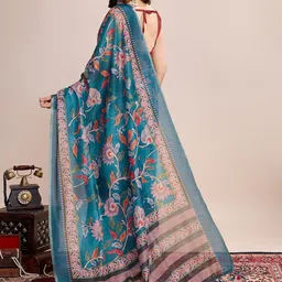 Moda Rapido Floral Silk Blend Saree image 5