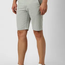Peter England Casuals Men Pure Cotton Mid-Rise Shorts-picture-41