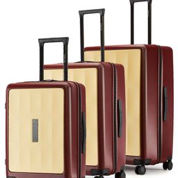 Nasher Miles Set Of 3 Zanzibar Colourblocked Hard-Sided Trolley Suitcase-picture-44