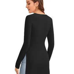 Fashion Care Women Round Neck Solid Top image 3