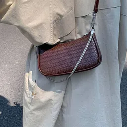 StyleCast x Revolte Textured One Handle Detachable Sling Strap Structured Sling Bag image 5