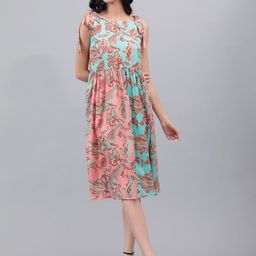 Stylecast X Kotty Women Paisley Print Fit & Flare Midi Dress-picture-4