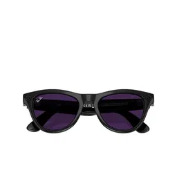 Ray-Ban Meta Skyler Unisex Clear/Amethyst Lens Black colour Frame - 0RW4010601/CH52 image 5