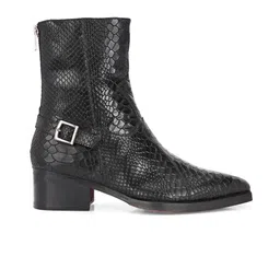 MILLE DOLLARI Men Patterned High Ankle Regular Boots image 4