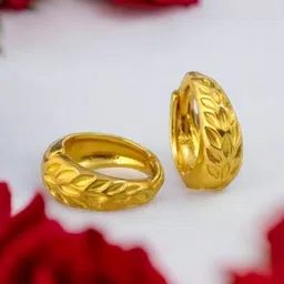 SHREE KRISHNA SHOPPING Unisex Gold-Plated Brass Earrings-picture-23