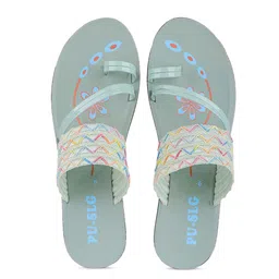 PENNEN Women Textured One Toe Flats image 5