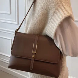 corsica DressBerry PU Structured Shoulder Bag image 3