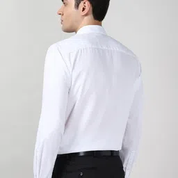 Peter England Men Slim Fit Textured Spread Collar Formal Shirt image 5