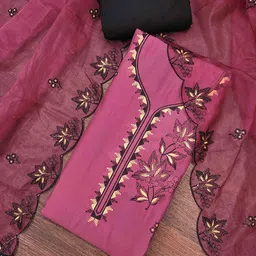 KALINI Embroidered Unstitched Dress Material-picture-18