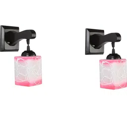 SOMIL Pink Glass Cylinder Printed Wall Lamps-picture-19