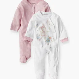 Juniors by Babyshop Girls Pack of 2 Printed Sleepsuit-picture-48