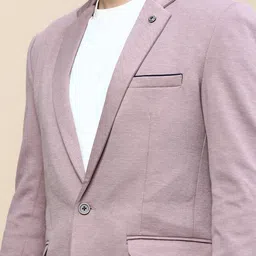 SHOWOFFFF Slim-Fit Notched Lapel Long Sleeves Single-Breasted Blazers image 4