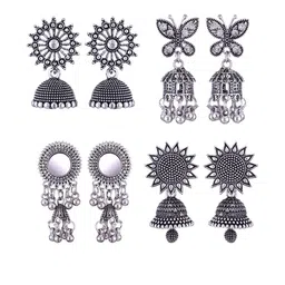 Sangria Alloy Silver-Plated Earrings-picture-35