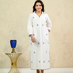 INAAYA JAIPUR Embroidered Maternity Maxi Dress-picture-38