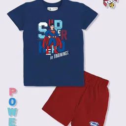 YK X Minute Mirth Boys Printed Pure Cotton T-shirt with Shorts-picture-31