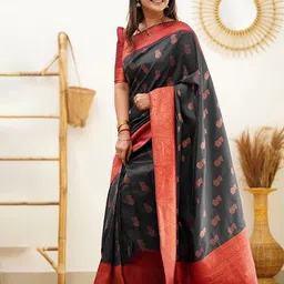 AMRUTKALA SAREES Woven Design Zari Saree-picture-9
