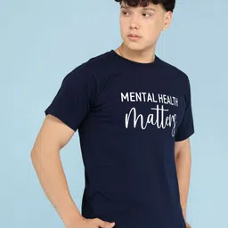 BRAWNY BATTLER Typography Printed Round Neck Cotton T-shirt image 5