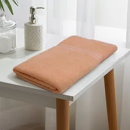 LIBERTY TOWELS Peach-Coloured & Peach-Coloured 1 380 GSM Bath Towel-picture-29