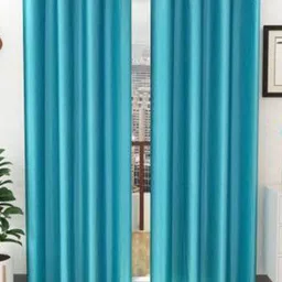 BELLA TRUE Blue 2 Pieces Long Door Curtains-image-43