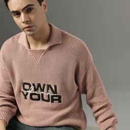 FCUK Spread Collar Pullover Sweater-picture-35