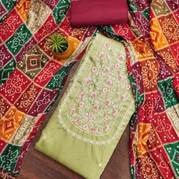 SAINOOR Embroidered Unstitched Dress Material-picture-20