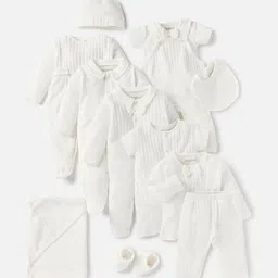 Giggles by Babyshop Boys Textured Short Sleeves Cotton Rompers-picture-28