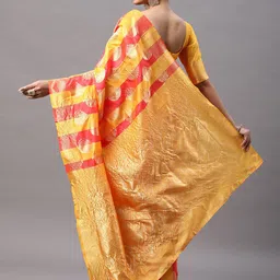 KALINI Woven Design Zari Silk Blend Kanjeevaram Saree image 2