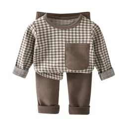 YK Kids Checked T-shirt With Trousers-picture-58