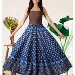 tankaviss Women Printed Regular Blue Skirt-picture-26