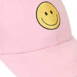 Infispace Men Embroidered Pure Cotton Smiley Summer Cap image 3