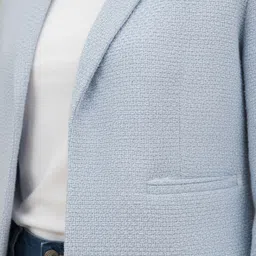 Mast & Harbour Men Spread Collar Self Design Tailored Jacket image 4