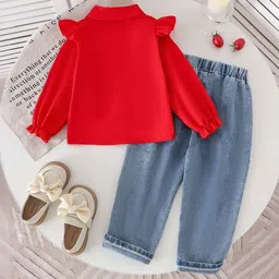 LULU & SKY Girls Shirt with Trousers image 5