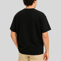 KART BLACK Men Cotton Printed Regular Fit Casual T-Shirt image 3