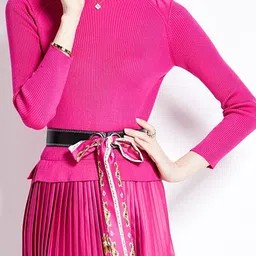 JC Collection Floral Print A-Line Midi Dress image 2