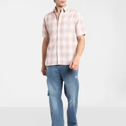 Campus Sutra Men Comfort Tartan Checks Opaque Checked Casual Shirt-picture-35