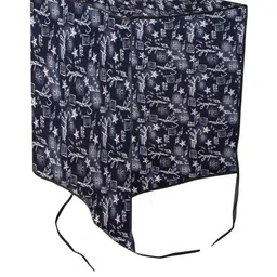 The Furnishing Tree 1 Ton Split AC Cover for Indoor and Outdoor Units Self Pattern Blue image 4