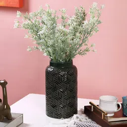 TAYHAA Green Textured Ceramic Flower Vase-picture-6