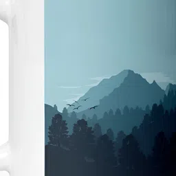 Mr UVD White & Blue Printed Ceramic Glossy Mugs 350 ml-image-52