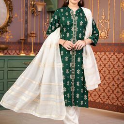 Aarika Girls Floral Printed Regular Kurta with Palazzos & With Dupatta-picture-42