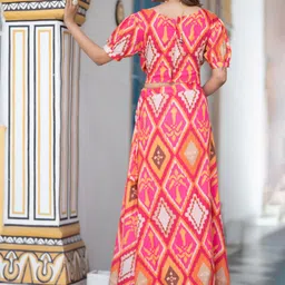 TASRIKA Printed Semi-Stitched Lehenga & Unstitched image 3