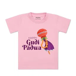 Arvesa Kids Typography Printed Cotton T-shirt-picture-33
