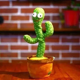 prayoma enterprise CHEEKU Dancing Cactus Talking Toy, Cactus Plush Toy (Green)A24 image 2
