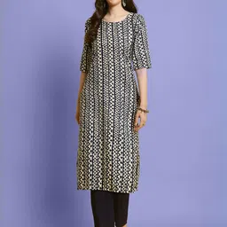 Ethnic basket Women Multicoloured Poly Crepe Kurta Sets-picture-15
