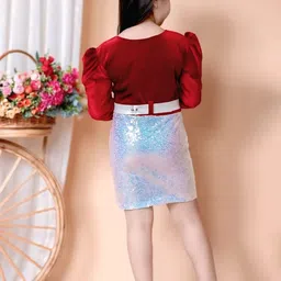 SK DRESSES Print Velvet Sheath Dress image 4