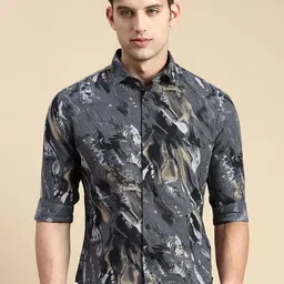 SHOWOFFFF Men Comfort Slim Fit Printed Casual Shirt-picture-12