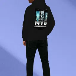BUYTHATTRENDZ Men Printed Hooded Sweatshirt image 3