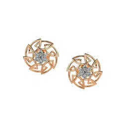 VALANOVA 14Kt Rose Gold 0.31 Carat Lab Grown Diamond Earrings-image-48