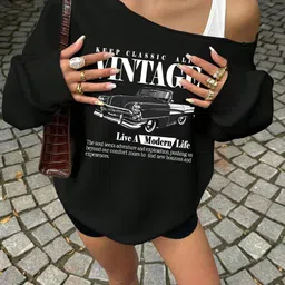 SXV STYLE Women Printed Sweatshirt-image-21