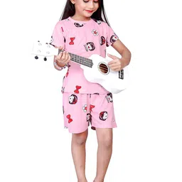 BAESD Girls Printed T-shirt with Shorts-image-68
